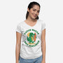 Catch Waves Not Feelings-Womens-V-Neck-Tee-dandingeroz