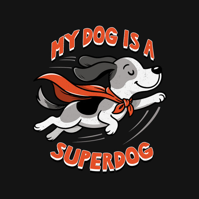 My Dog Is A Superdog-Womens-Fitted-Tee-palmstreet
