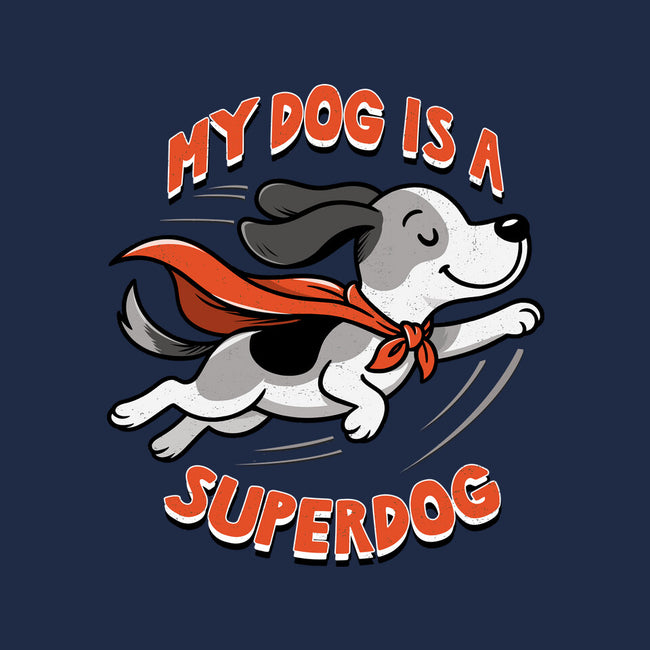 My Dog Is A Superdog-Womens-Fitted-Tee-palmstreet