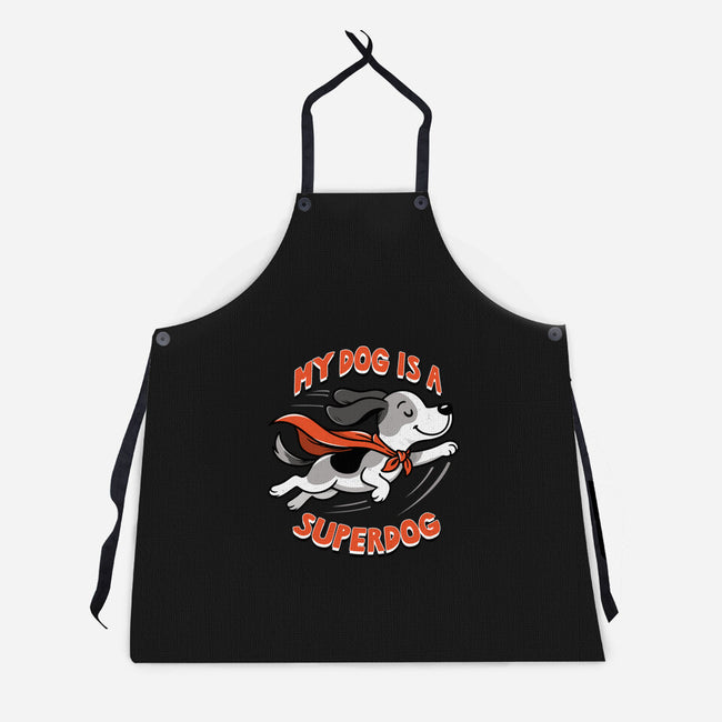 My Dog Is A Superdog-Unisex-Kitchen-Apron-palmstreet