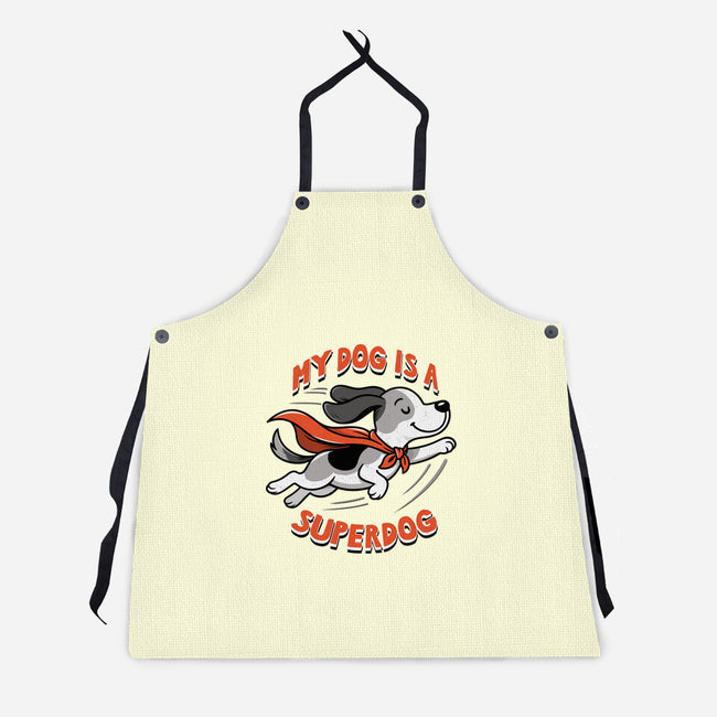 My Dog Is A Superdog-Unisex-Kitchen-Apron-palmstreet
