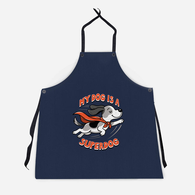 My Dog Is A Superdog-Unisex-Kitchen-Apron-palmstreet