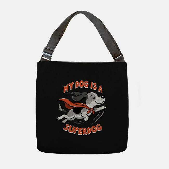 My Dog Is A Superdog-None-Adjustable Tote-Bag-palmstreet