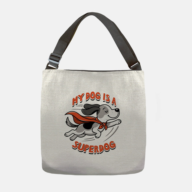 My Dog Is A Superdog-None-Adjustable Tote-Bag-palmstreet