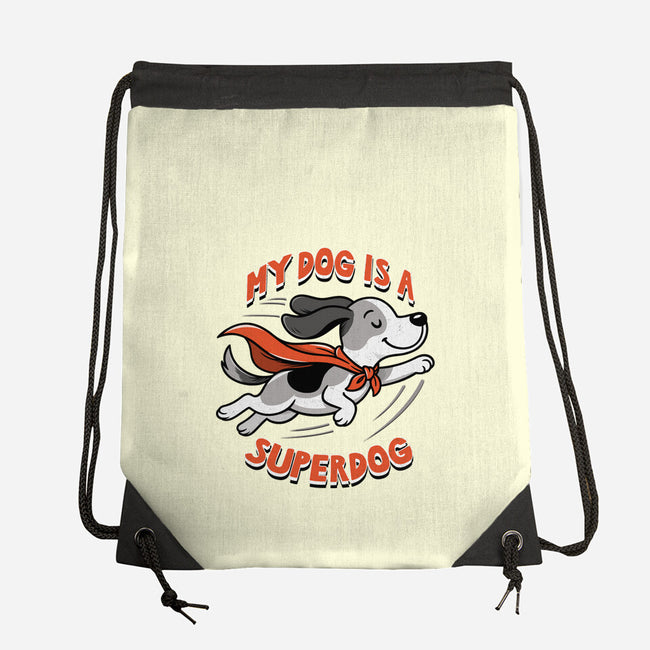 My Dog Is A Superdog-None-Drawstring-Bag-palmstreet
