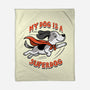 My Dog Is A Superdog-None-Fleece-Blanket-palmstreet