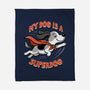 My Dog Is A Superdog-None-Fleece-Blanket-palmstreet
