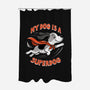 My Dog Is A Superdog-None-Polyester-Shower Curtain-palmstreet