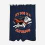 My Dog Is A Superdog-None-Polyester-Shower Curtain-palmstreet