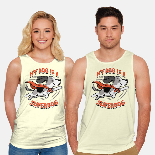 My Dog Is A Superdog-Unisex-Basic-Tank-palmstreet