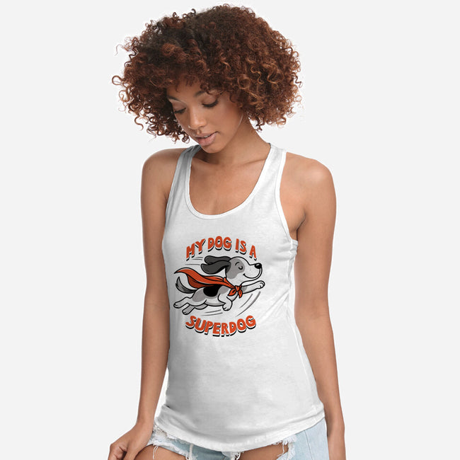 My Dog Is A Superdog-Womens-Racerback-Tank-palmstreet