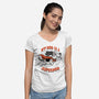 My Dog Is A Superdog-Womens-V-Neck-Tee-palmstreet