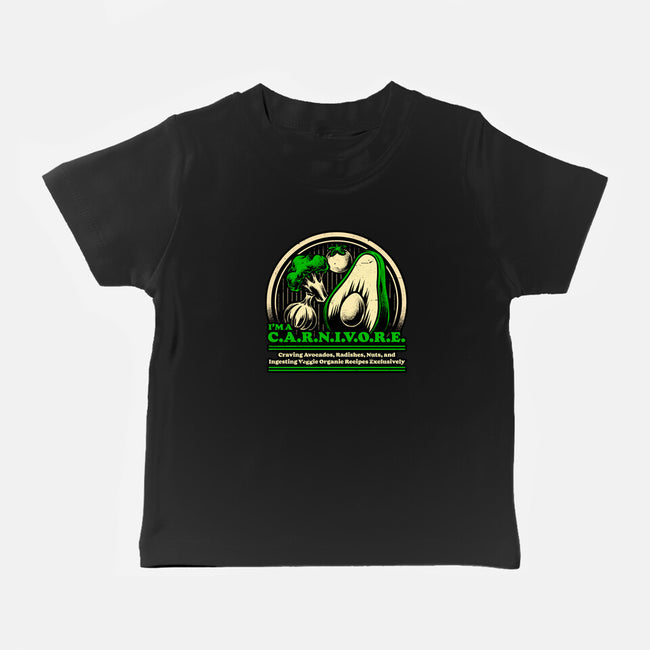 Ironic Vegan Food-Baby-Basic-Tee-Studio Mootant