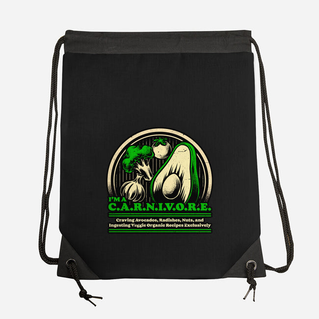 Ironic Vegan Food-None-Drawstring-Bag-Studio Mootant