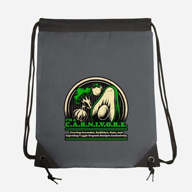 Ironic Vegan Food-None-Drawstring-Bag-Studio Mootant