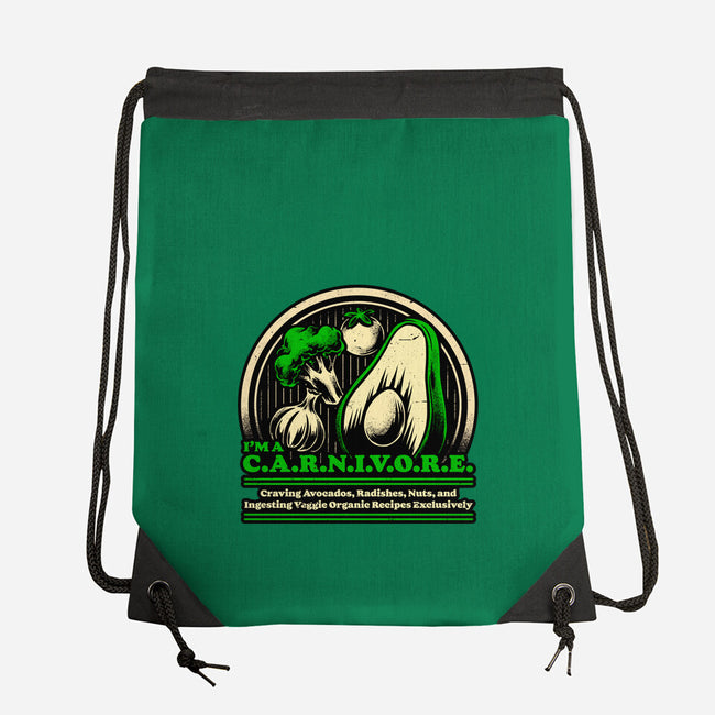 Ironic Vegan Food-None-Drawstring-Bag-Studio Mootant