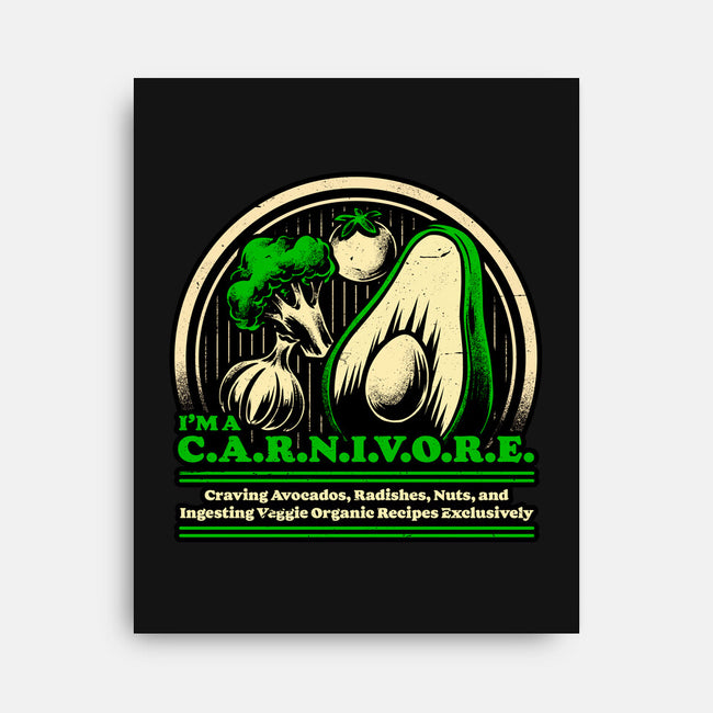 Ironic Vegan Food-None-Stretched-Canvas-Studio Mootant
