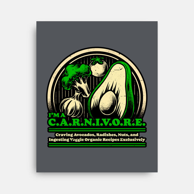 Ironic Vegan Food-None-Stretched-Canvas-Studio Mootant