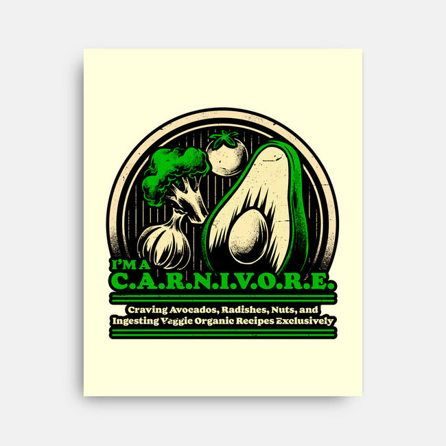 Ironic Vegan Food-None-Stretched-Canvas-Studio Mootant