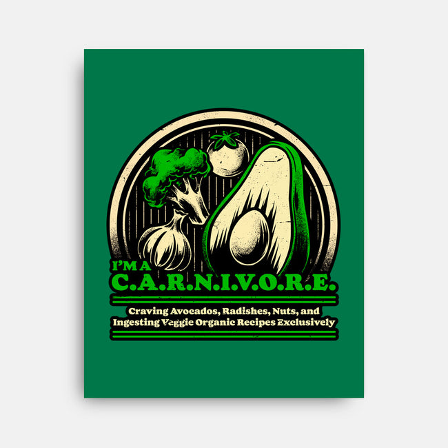 Ironic Vegan Food-None-Stretched-Canvas-Studio Mootant