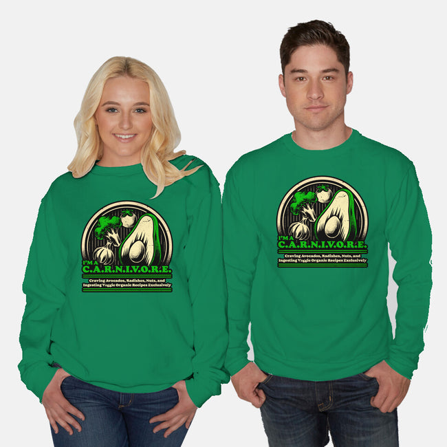 Ironic Vegan Food-Unisex-Crew Neck-Sweatshirt-Studio Mootant