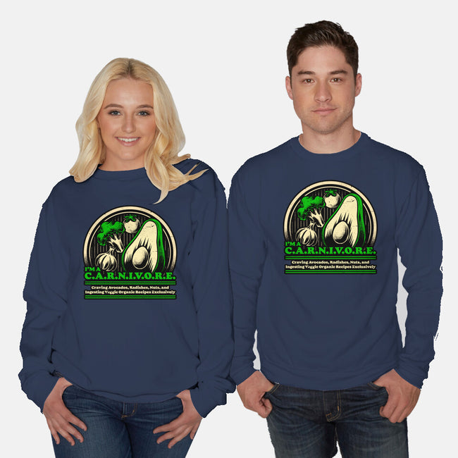 Ironic Vegan Food-Unisex-Crew Neck-Sweatshirt-Studio Mootant