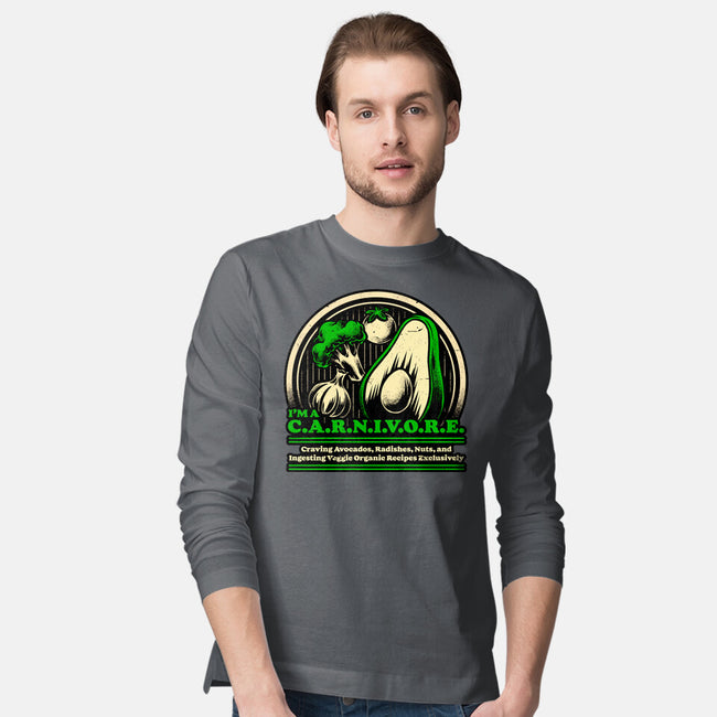 Ironic Vegan Food-Mens-Long Sleeved-Tee-Studio Mootant