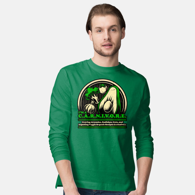 Ironic Vegan Food-Mens-Long Sleeved-Tee-Studio Mootant