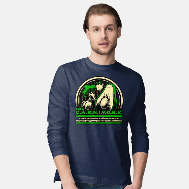 Ironic Vegan Food-Mens-Long Sleeved-Tee-Studio Mootant