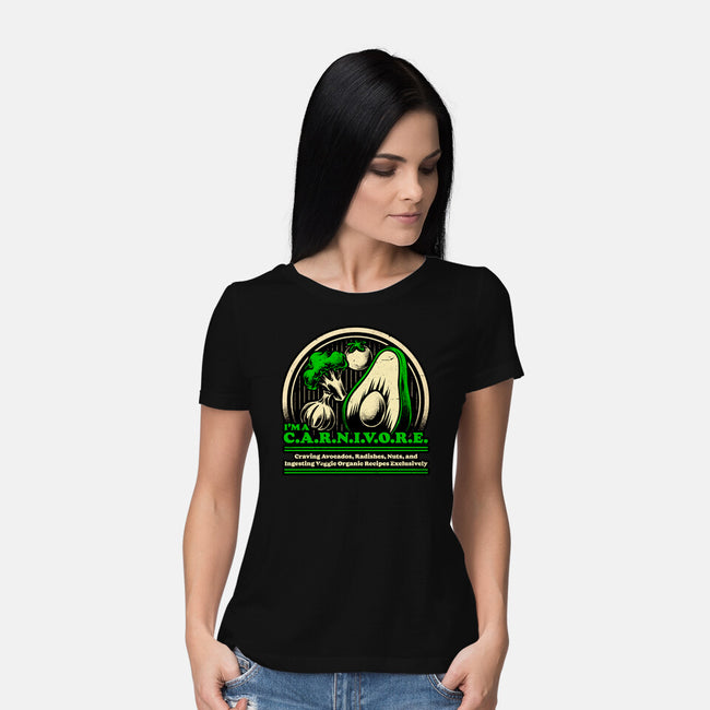 Ironic Vegan Food-Womens-Basic-Tee-Studio Mootant