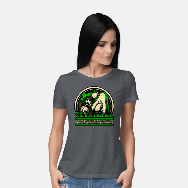 Ironic Vegan Food-Womens-Basic-Tee-Studio Mootant