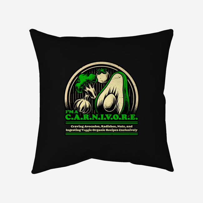 Ironic Vegan Food-None-Removable Cover w Insert-Throw Pillow-Studio Mootant