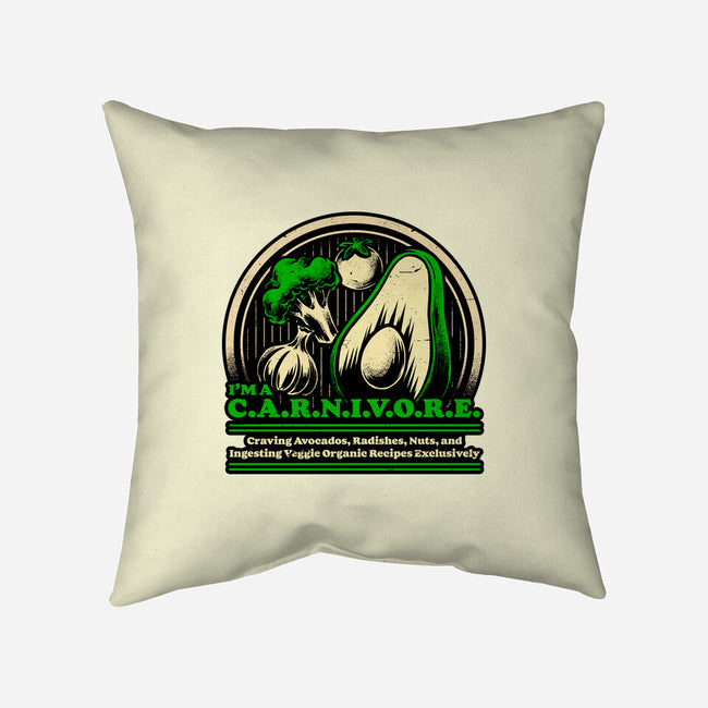 Ironic Vegan Food-None-Removable Cover w Insert-Throw Pillow-Studio Mootant