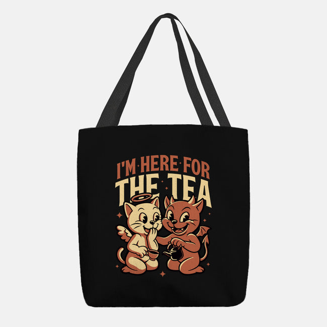 Gossip Tea Cats-None-Basic Tote-Bag-Studio Mootant