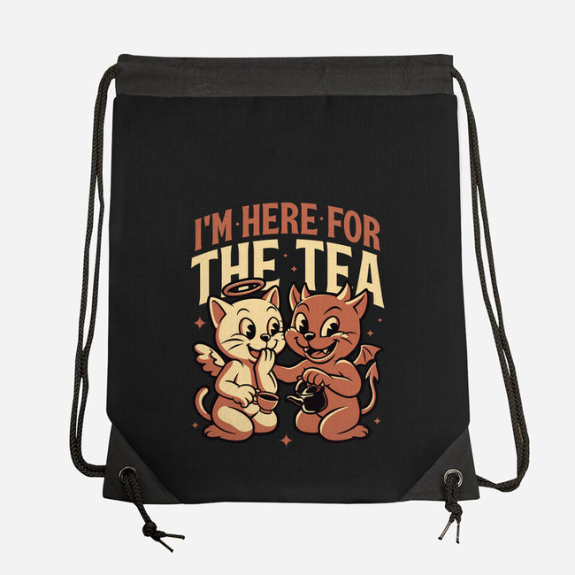 Gossip Tea Cats-None-Drawstring-Bag-Studio Mootant