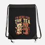 Gossip Tea Cats-None-Drawstring-Bag-Studio Mootant