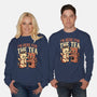 Gossip Tea Cats-Unisex-Crew Neck-Sweatshirt-Studio Mootant