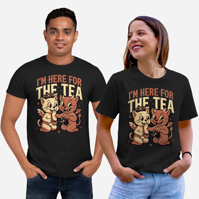 Gossip Tea Cats-Unisex-Basic-Tee-Studio Mootant