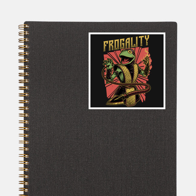 Frog Puppet Fighter-None-Glossy-Sticker-Studio Mootant