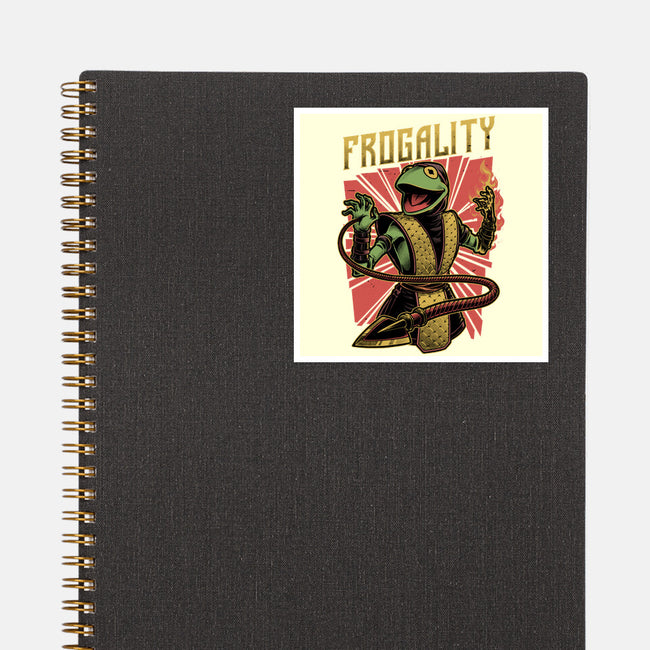 Frog Puppet Fighter-None-Glossy-Sticker-Studio Mootant