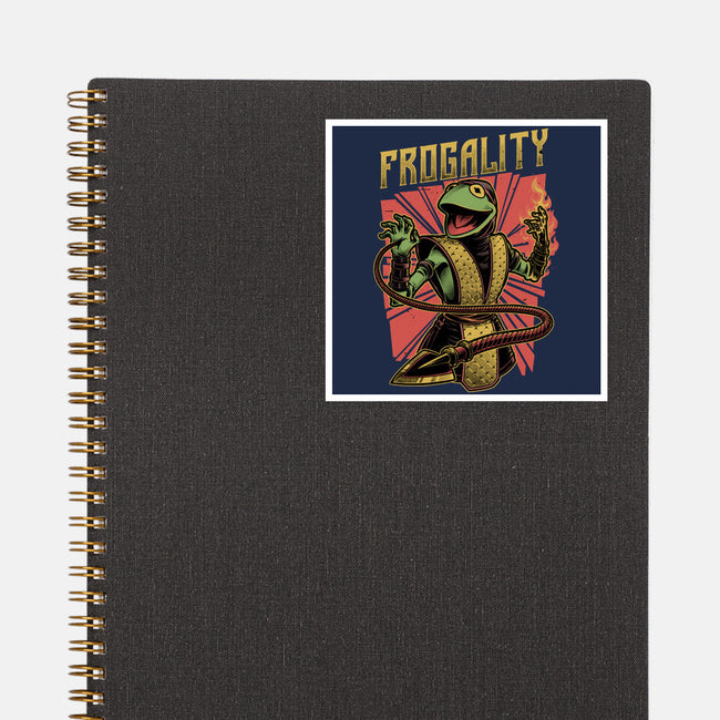Frog Puppet Fighter-None-Glossy-Sticker-Studio Mootant