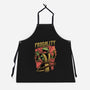 Frog Puppet Fighter-Unisex-Kitchen-Apron-Studio Mootant