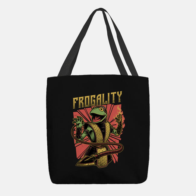 Frog Puppet Fighter-None-Basic Tote-Bag-Studio Mootant