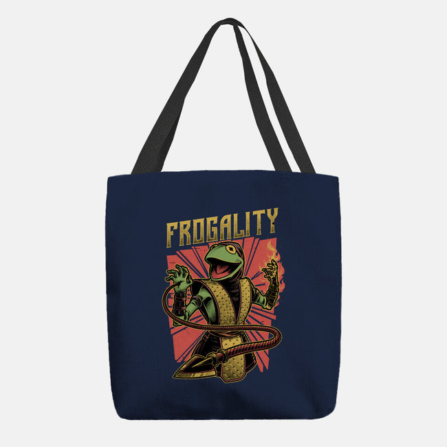 Frog Puppet Fighter-None-Basic Tote-Bag-Studio Mootant
