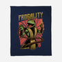 Frog Puppet Fighter-None-Fleece-Blanket-Studio Mootant