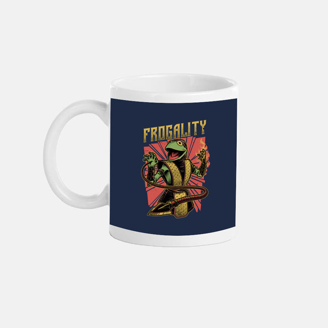 Frog Puppet Fighter-None-Mug-Drinkware-Studio Mootant