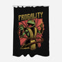 Frog Puppet Fighter-None-Polyester-Shower Curtain-Studio Mootant
