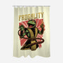 Frog Puppet Fighter-None-Polyester-Shower Curtain-Studio Mootant