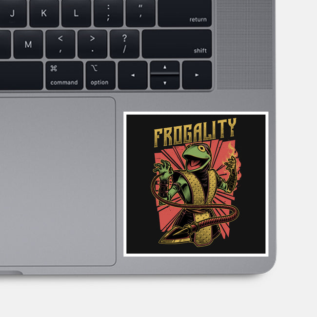 Frog Puppet Fighter-None-Glossy-Sticker-Studio Mootant