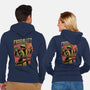 Frog Puppet Fighter-Unisex-Zip-Up-Sweatshirt-Studio Mootant